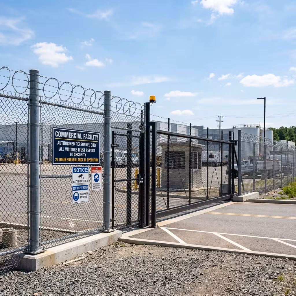 Site Signage & Security Boundary Fencing